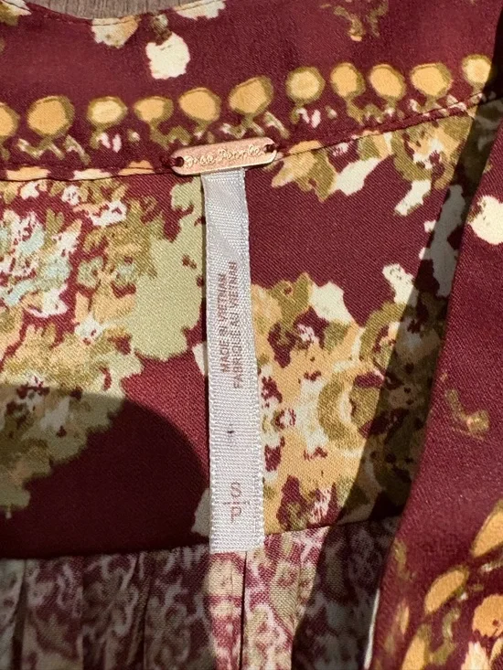 Free People Run Free Blouse size Small - Picture 4 of 6